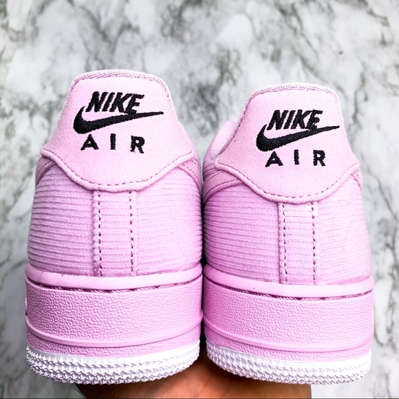 ♥️SOLD♥️Nike Air Force 1 Pink Corduroy Sneaker - Picture 6 of 6